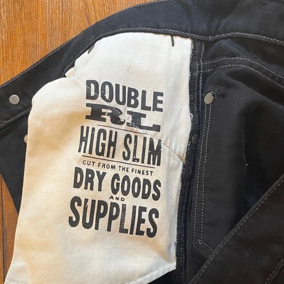 Ralph Lauren RRL Double RL black moleskin jeans - Picture 7 of 8